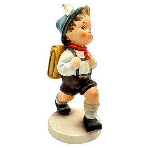 VTG M. I. Hummel Gobel Figurine School Boy Hand painted Porcelain Marked HE 82